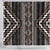 Classic Tukutuku Pattern Aotearoa Shower Curtain Niho Taniwha and Puhoro Motifs