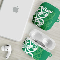 Pounamu Green Maori AirPods Case Koru Kowhaiwhai - Polynesian Pride