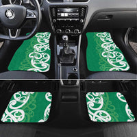 Pounamu Green Maori Car Mats Koru Kowhaiwhai - Polynesian Pride