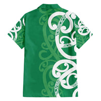 Pounamu Green Maori Family Matching Summer Maxi Dress and Hawaiian Shirt Koru Kowhaiwhai LT7 - Polynesian Pride