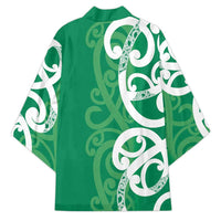 Pounamu Green Maori Kimono Koru Kowhaiwhai - Polynesian Pride