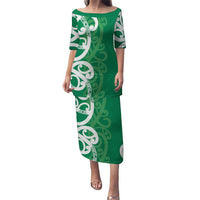 Pounamu Green Maori Puletasi Koru Kowhaiwhai - Polynesian Pride