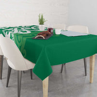 Pounamu Green Maori Tablecloth Koru Kowhaiwhai - Polynesian Pride