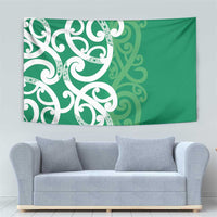 Pounamu Green Maori Tapestry Koru Kowhaiwhai - Polynesian Pride