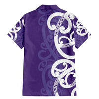 Violet Green Maori Family Matching Mermaid Dress and Hawaiian Shirt Koru Kowhaiwhai LT7 - Polynesian Pride