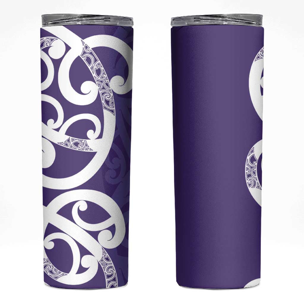 Violet Green Maori Skinny Tumbler Koru Kowhaiwhai - Polynesian Pride