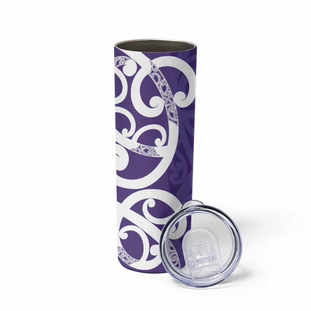Violet Green Maori Skinny Tumbler Koru Kowhaiwhai - Polynesian Pride