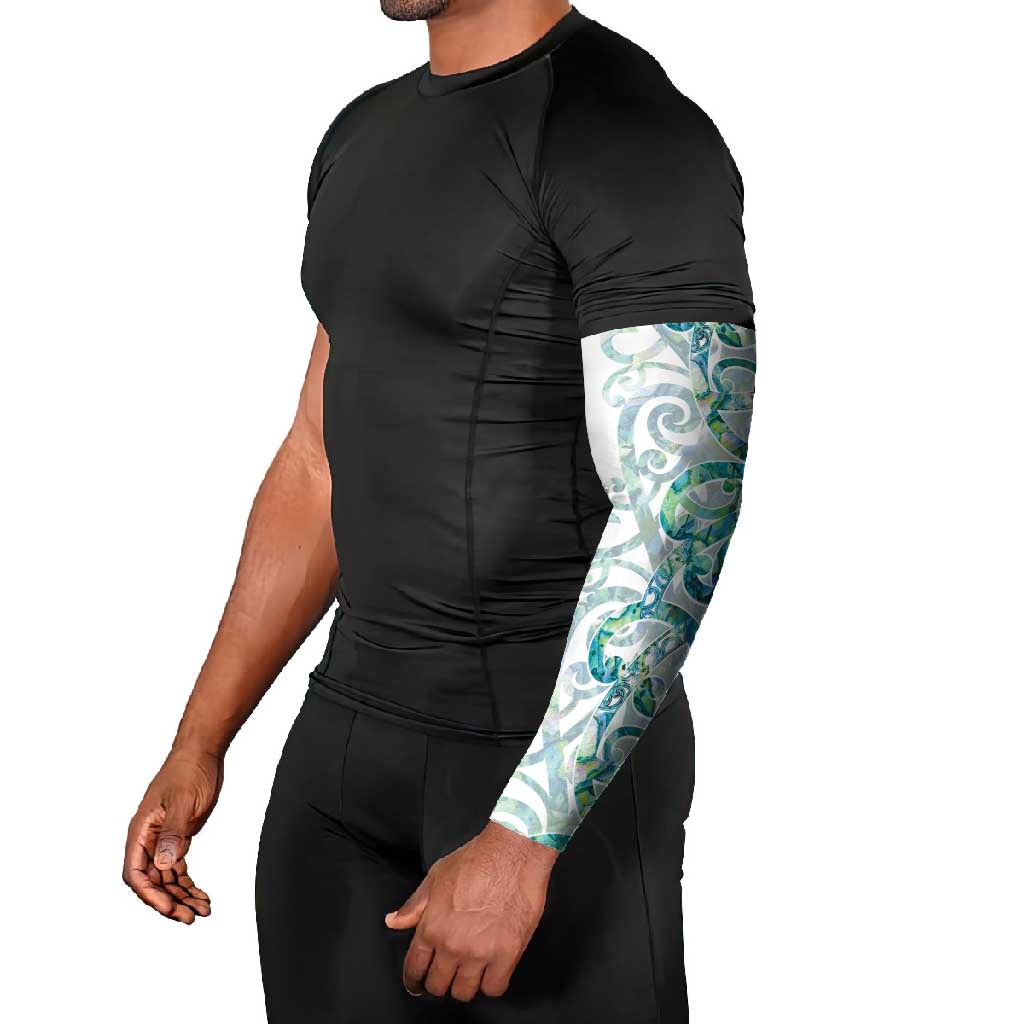 Paua Shell Maori Arm Sleeves Koru Kowhaiwhai - Polynesian Pride