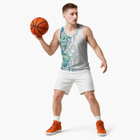 Paua Shell Maori Basketball Jersey Koru Kowhaiwhai - Polynesian Pride