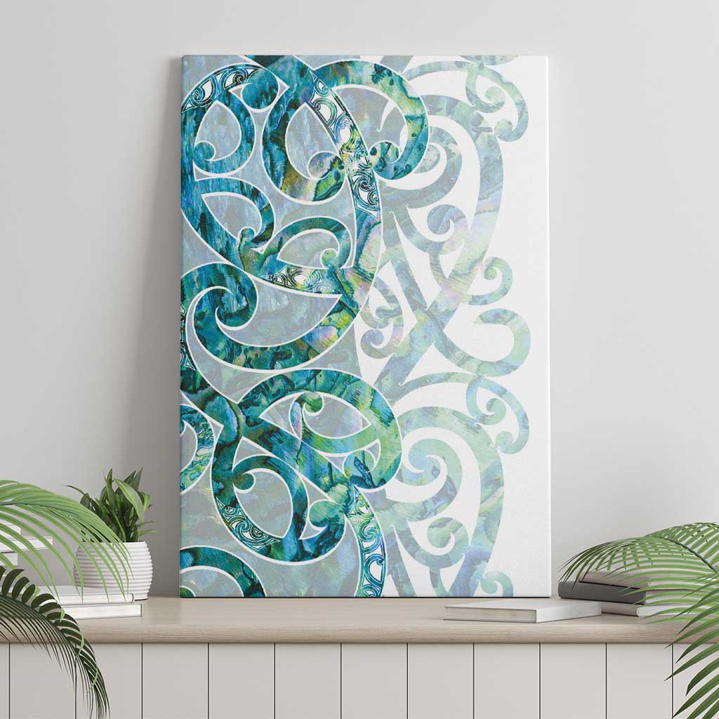 Paua Shell Maori Canvas Wall Art Koru Kowhaiwhai - Polynesian Pride