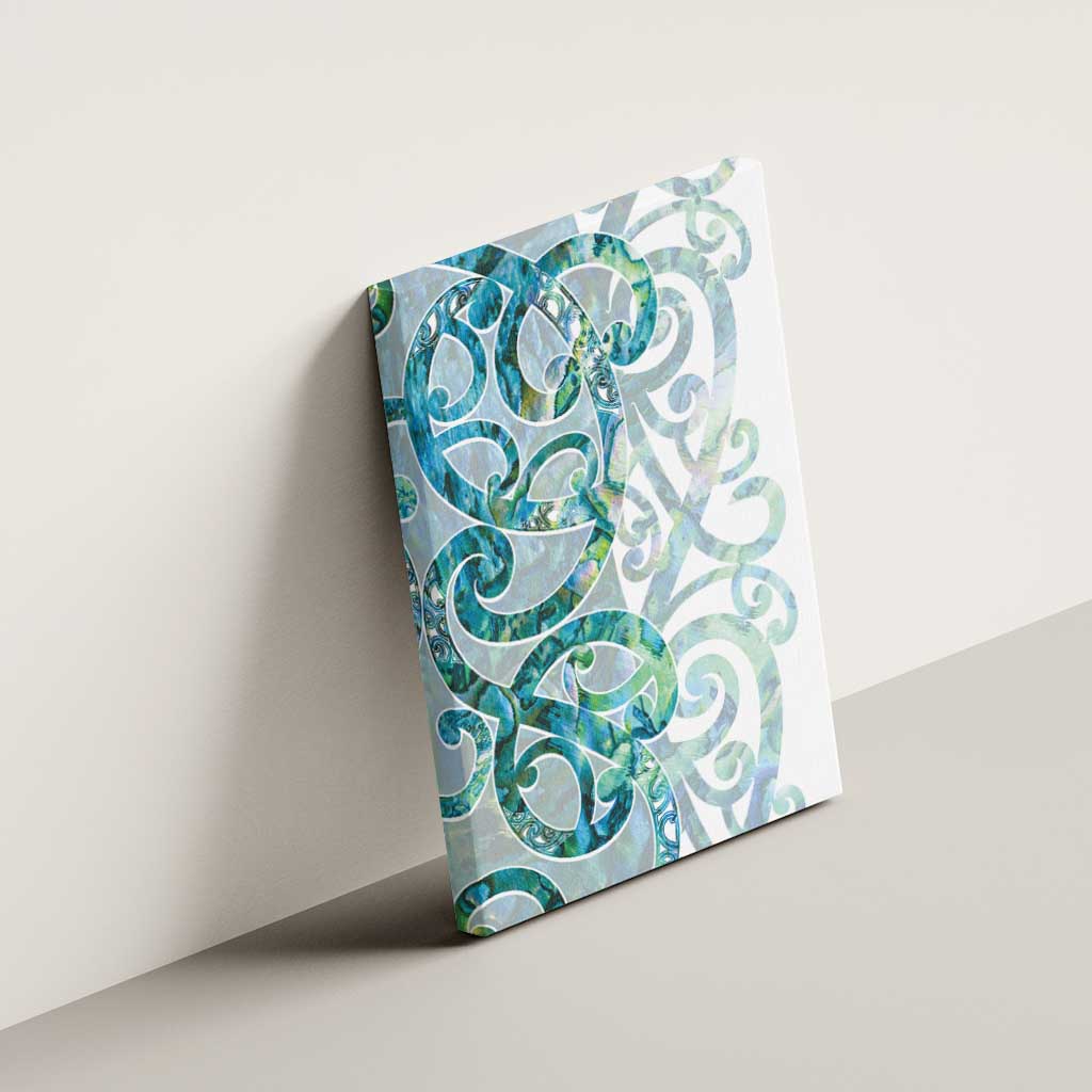 Paua Shell Maori Canvas Wall Art Koru Kowhaiwhai - Polynesian Pride