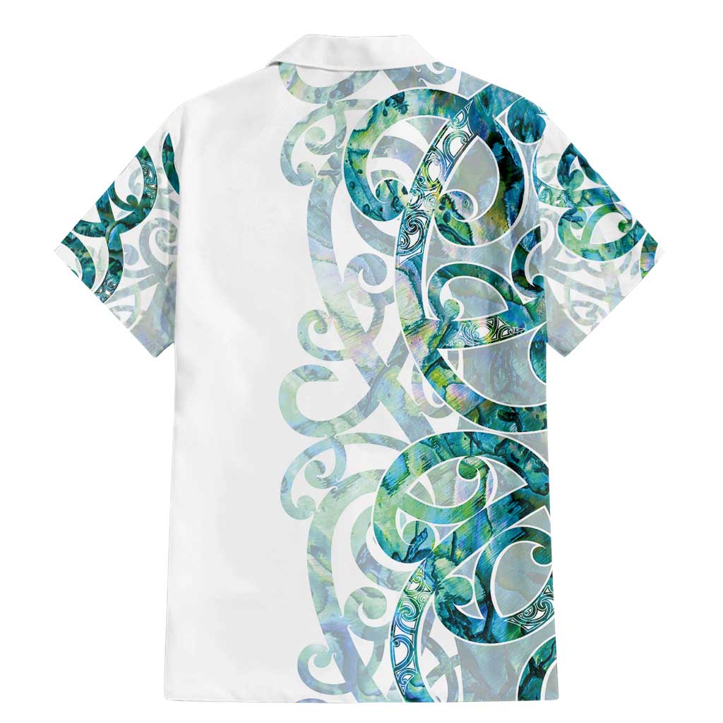 Paua Shell Maori Family Matching Mermaid Dress and Hawaiian Shirt Koru Kowhaiwhai LT7 - Polynesian Pride