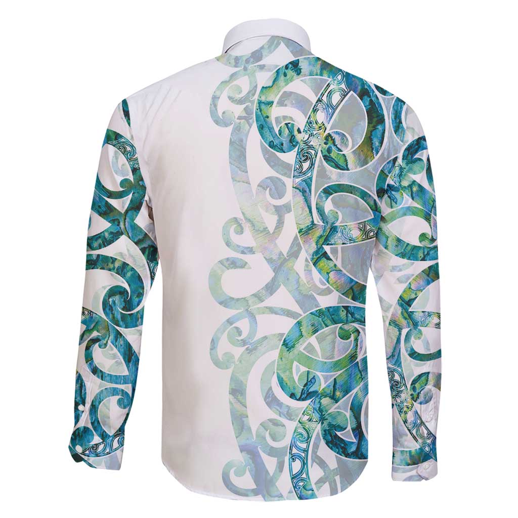 Paua Shell Maori Family Matching Mermaid Dress and Hawaiian Shirt Koru Kowhaiwhai LT7 - Polynesian Pride