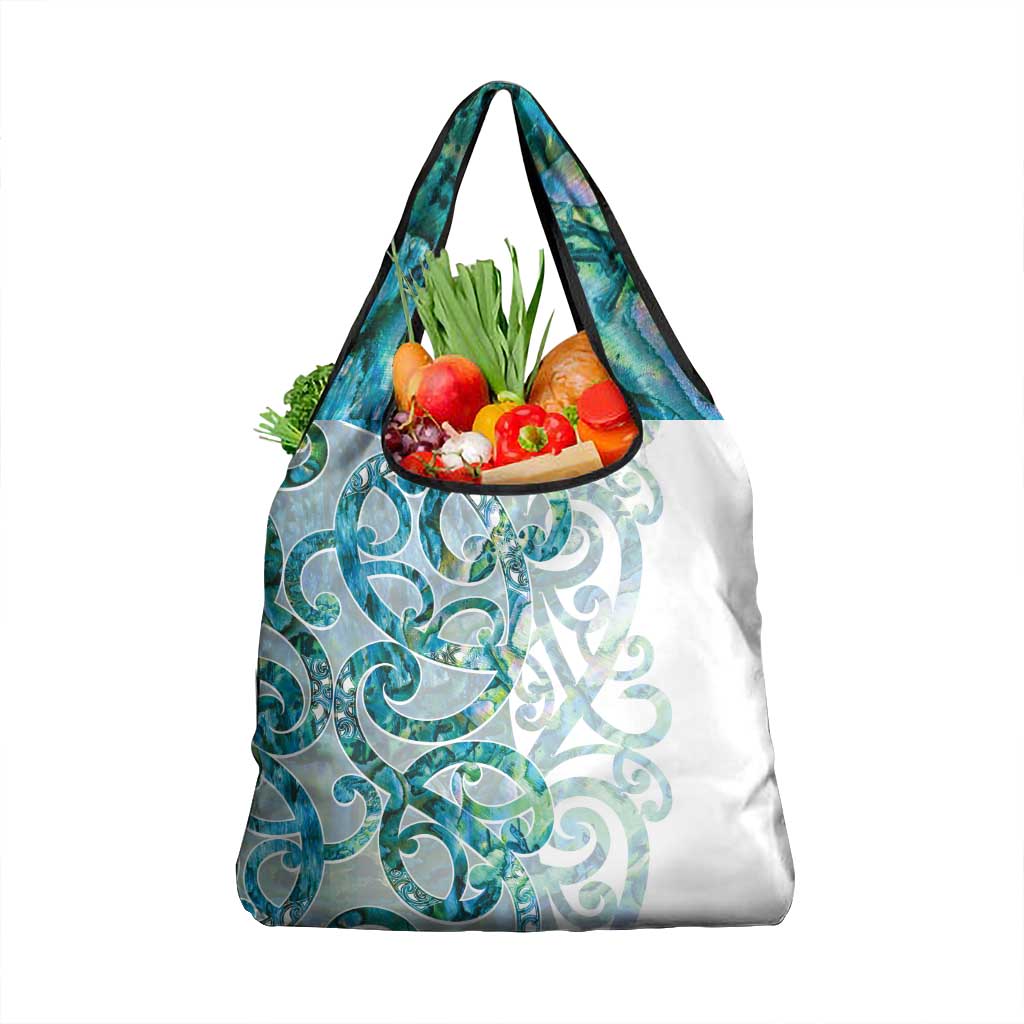 Paua Shell Maori Grocery Bag Koru Kowhaiwhai - Polynesian Pride