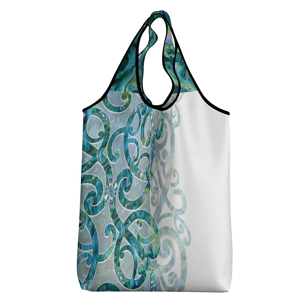 Paua Shell Maori Grocery Bag Koru Kowhaiwhai - Polynesian Pride