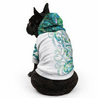 Paua Shell Maori Pet Hoodie Koru Kowhaiwhai LT7 - Polynesian Pride