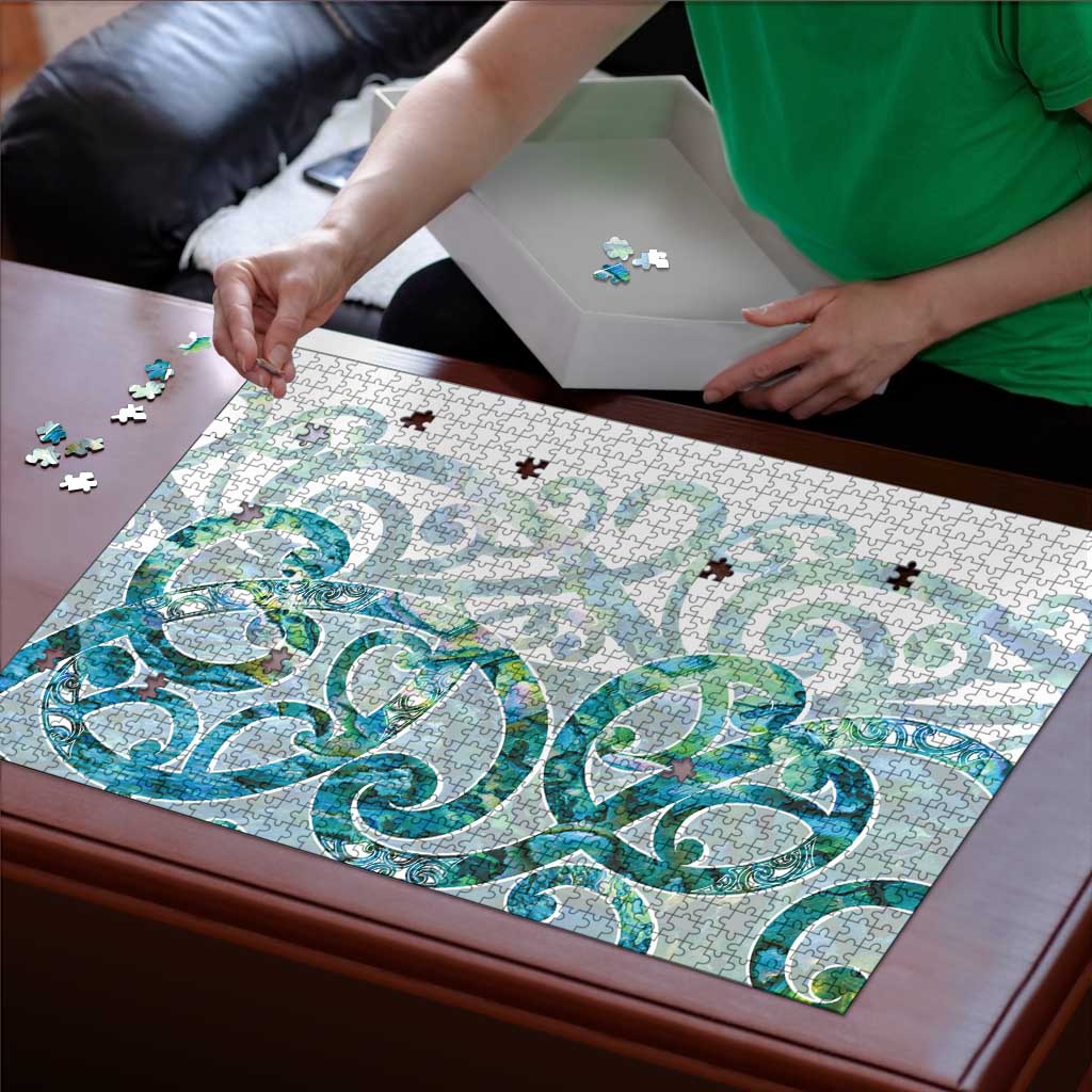 Paua Shell Maori Puzzle Koru Kowhaiwhai - Polynesian Pride