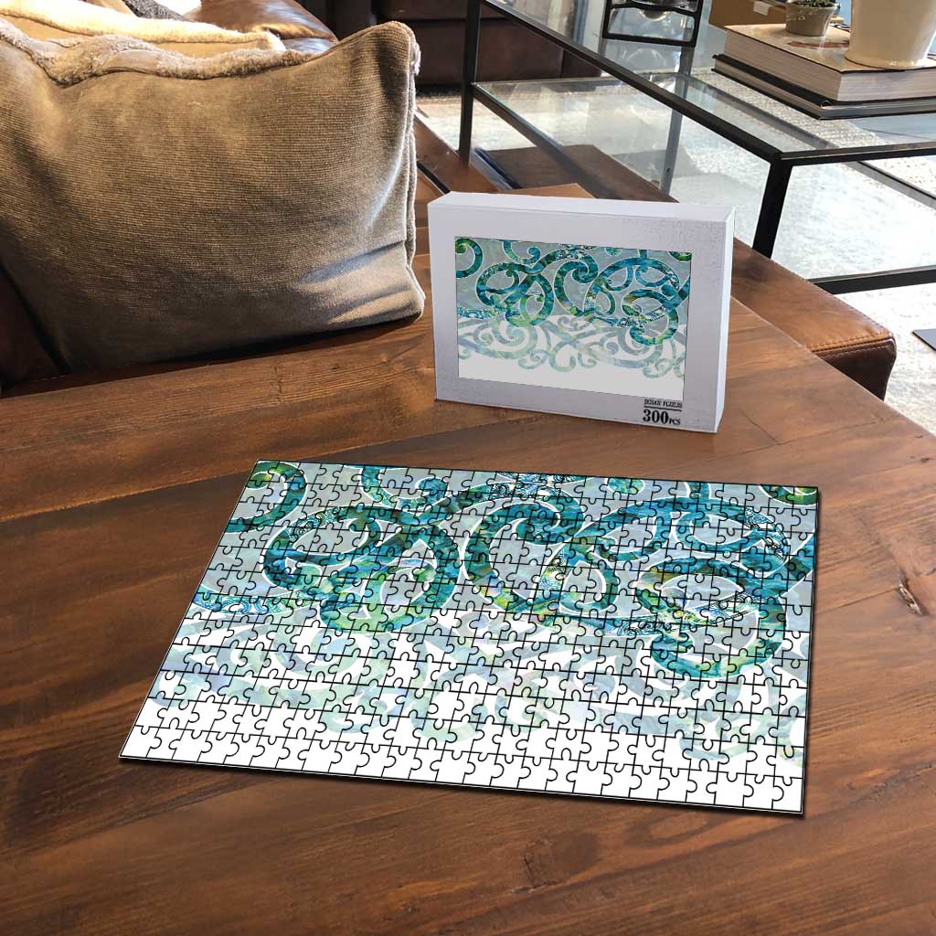 Paua Shell Maori Puzzle Koru Kowhaiwhai - Polynesian Pride