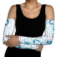 Turquoise Paua Shell Maori Arm Sleeves Koru Kowhaiwhai - Polynesian Pride