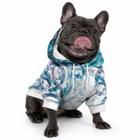 Turquoise Paua Shell Maori Pet Hoodie Koru Kowhaiwhai LT7 - Polynesian Pride