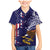 American Samoa Mix US Family Matching Mermaid Dress and Hawaiian Shirt Flag Day Grunge Style LT7 Son's Shirt Blue - Polynesian Pride
