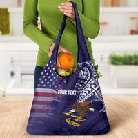 American Samoa Mix US Grocery Bag Flag Day Grunge Style