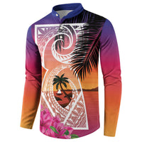 Guam Chamorro Button Sweatshirt Artsy Latte Stone