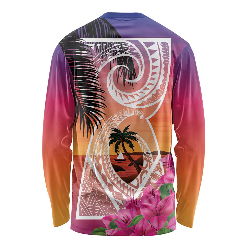 Guam Chamorro Long Sleeve Shirt Artsy Latte Stone