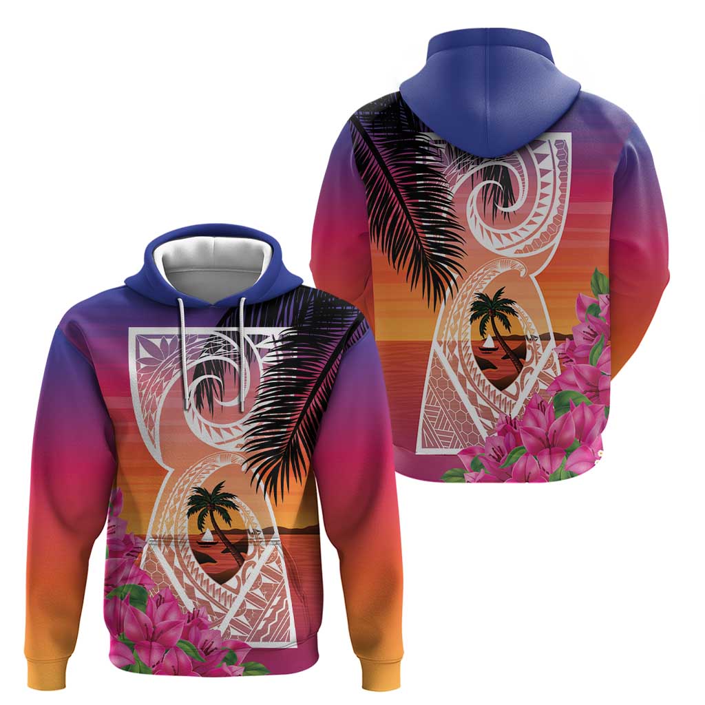 Guam Chamorro Zip Hoodie Artsy Latte Stone