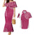 Personalised New Zealand Rugby Couples Matching Mermaid Dress and Hawaiian Shirt Aotearoa Champions - Pink Version