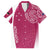 Personalised New Zealand Rugby Family Matching Long Sleeve Bodycon Dress and Hawaiian Shirt Aotearoa Champions - Pink Version
