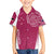 Personalised New Zealand Rugby Family Matching Off Shoulder Maxi Dress and Hawaiian Shirt Aotearoa Champions - Pink Version