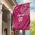 Personalised New Zealand Rugby Garden Flag Aotearoa Champions - Pink Version