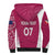 Personalised New Zealand Rugby Sherpa Hoodie Aotearoa Champions - Pink Version
