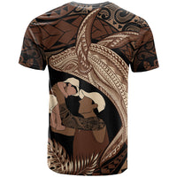 Father's Day Polynesian Pattern T Shirt Tropical Humpback Whale