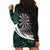 Personalized NZ Darts Hoodie Dress Paua Shell Maori Koru Whakairo - Polynesian Pride