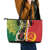 Ni-Vanuatu Indipendens Dei Celebretem Leather Tote Bag Yumi Yumi Yumi