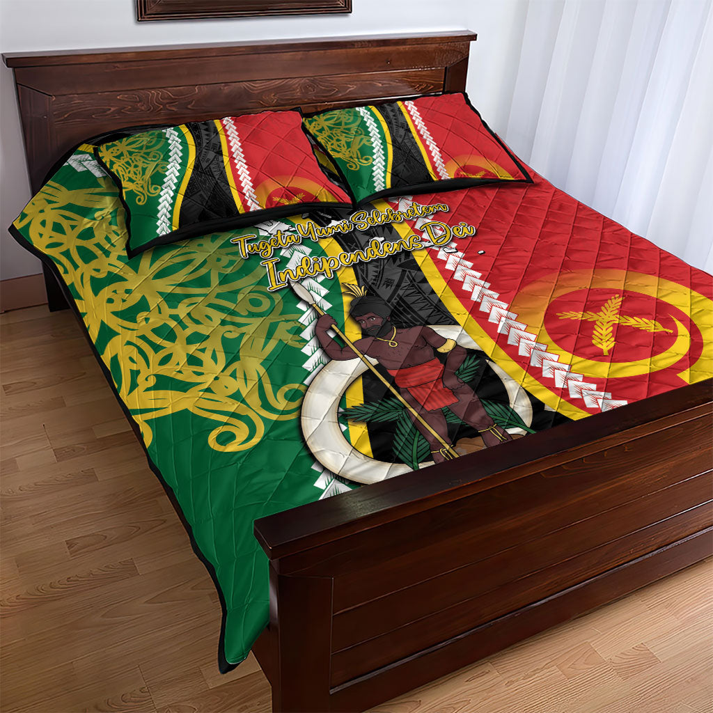 Ni-Vanuatu Indipendens Dei Celebretem Quilt Bed Set Yumi Yumi Yumi