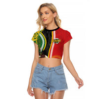 Ni-Vanuatu Indipendens Dei Celebretem Raglan Cropped T Shirt Yumi Yumi Yumi