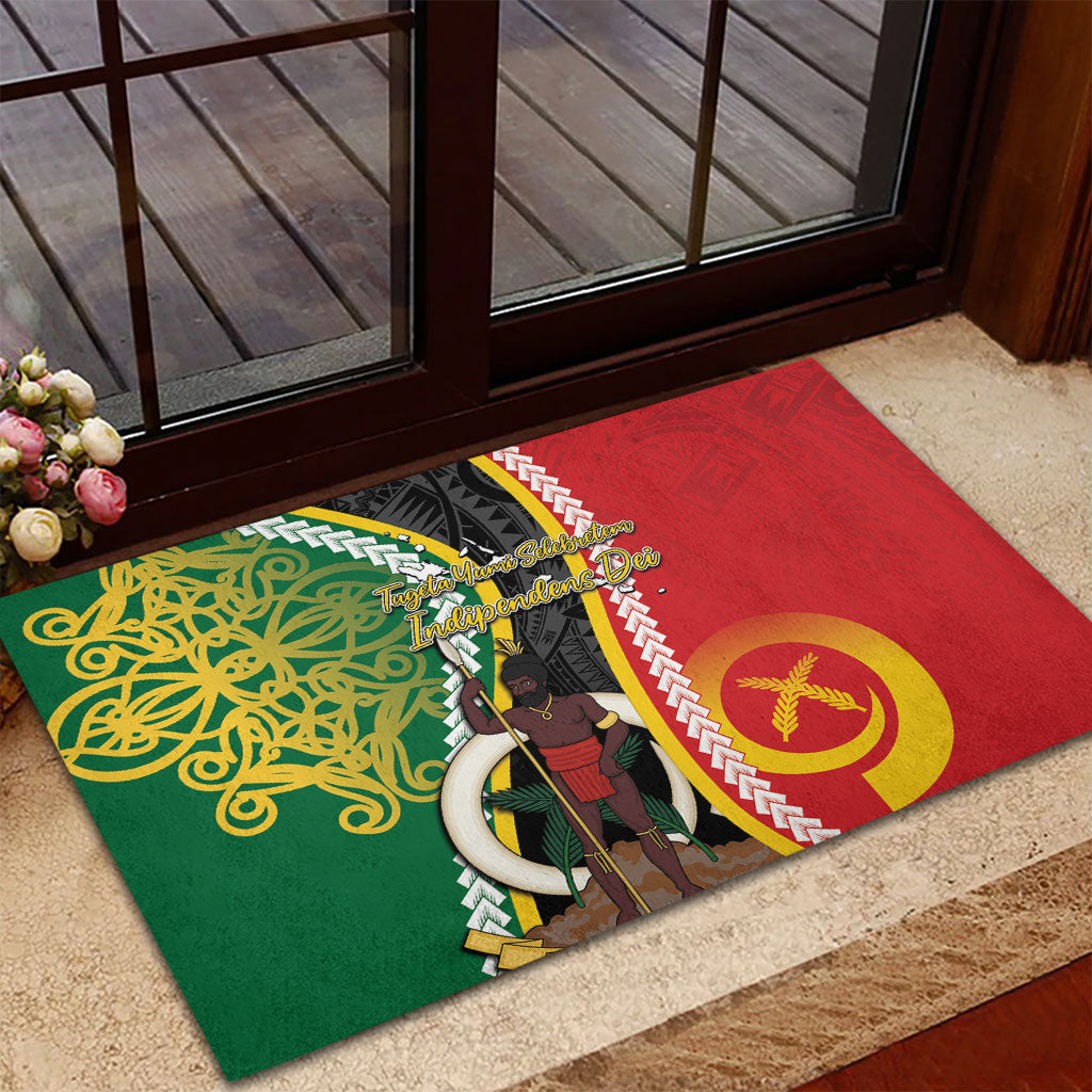 Ni-Vanuatu Indipendens Dei Celebretem Rubber Doormat Yumi Yumi Yumi