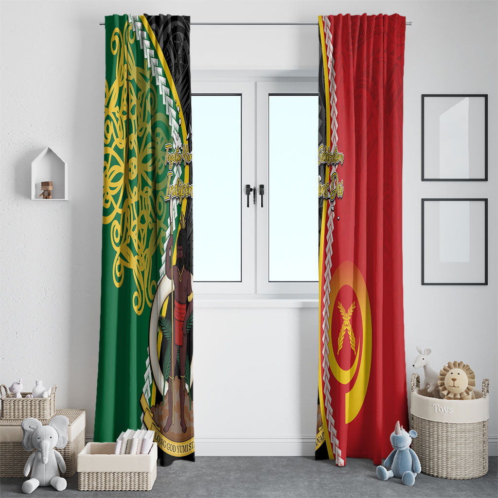 Ni-Vanuatu Indipendens Dei Celebretem Window Curtain Yumi Yumi Yumi
