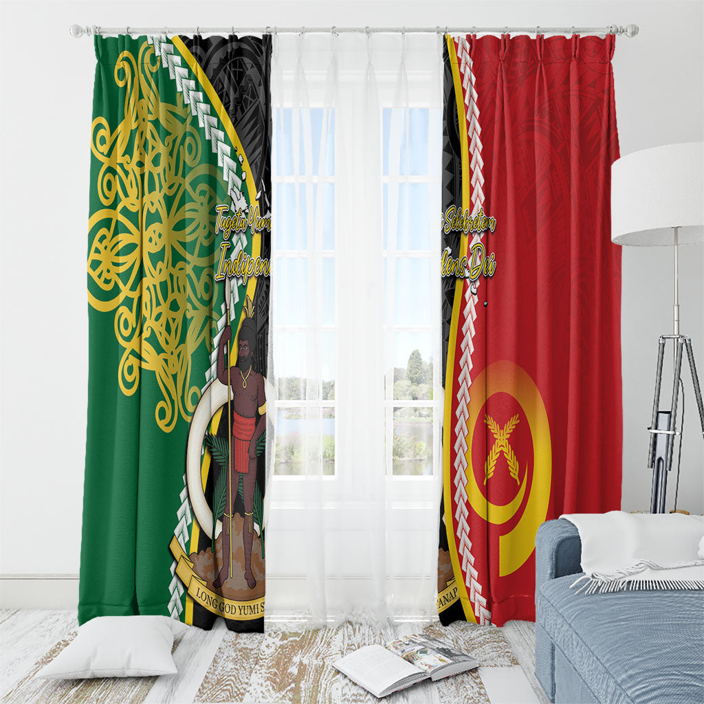 Ni-Vanuatu Indipendens Dei Celebretem Window Curtain Yumi Yumi Yumi