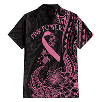Polynesian Pink Power Family Matching Puletasi and Hawaiian Shirt Breast Cancer Ribbon Turtle and Flowers LT7 - Polynesian Pride