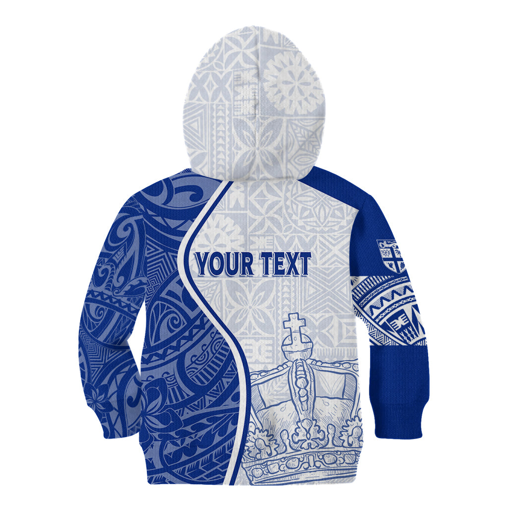 Personalised Queen Victoria School Kid Hoodie QVS Old Boys LT7 - Polynesian Pride