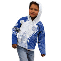 Personalised Queen Victoria School Kid Hoodie QVS Old Boys LT7 - Polynesian Pride
