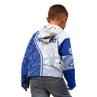 Personalised Queen Victoria School Kid Hoodie QVS Old Boys LT7 - Polynesian Pride