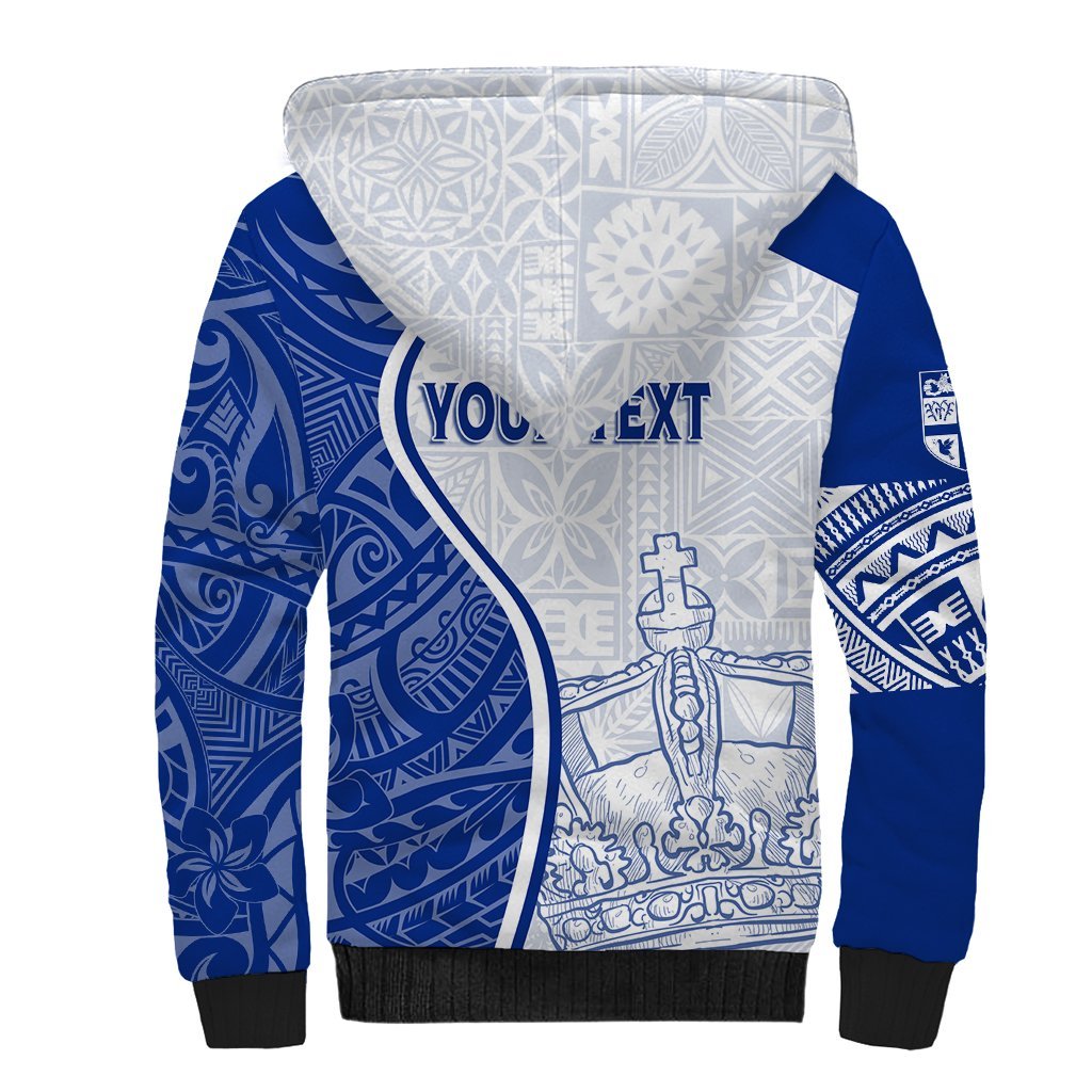 Personalised Queen Victoria School Sherpa Hoodie QVS Old Boys LT7 - Polynesian Pride