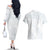 Samoa White Sunday Couples Matching Off The Shoulder Long Sleeve Dress and Hawaiian Shirt Hibiscus Special LT7 - Polynesian Pride