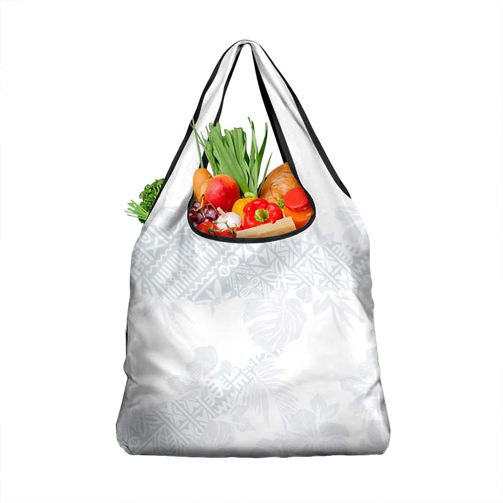 Samoa White Sunday Grocery Bag Hibiscus Special