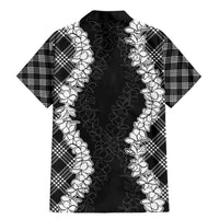 Hawaii Aloha Plumeria Lei Black Palaka Family Matching Mermaid Dress and Hawaiian Shirt LT7 - Polynesian Pride